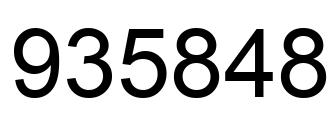 Número 935848 imagen negro