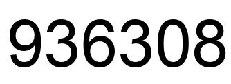 Number 936308 black image