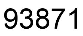 Number 93871 black image