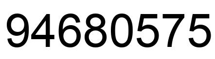 Number 94680575 black image