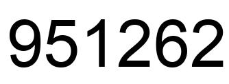 Número 951262 imagen negro