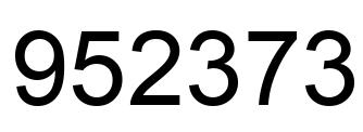 Número 952373 imagen negro