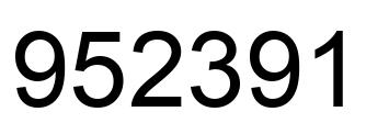 Número 952391 imagen negro