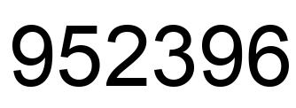 Número 952396 imagen negro