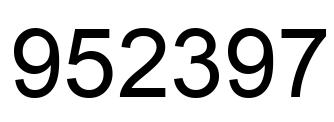 Número 952397 imagen negro