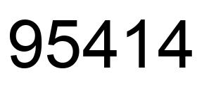 Número 95414 imagen negro