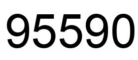 Number 95590 black image