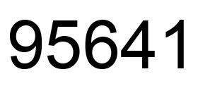 Número 95641 imagen negro