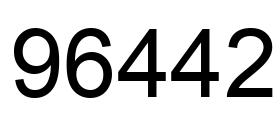 Número 96442 imagen negro