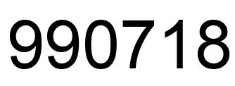 Número 990718 imagen negro