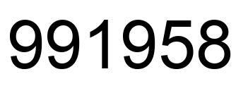 Number 991958 black image