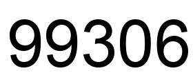 Number 99306 black image