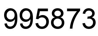Número 995873 imagen negro