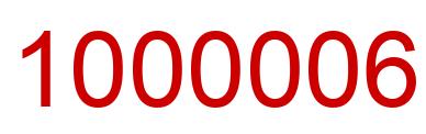 Number 1000006 red image