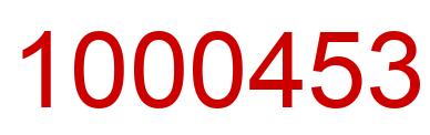 Número 1000453 imagen rojo