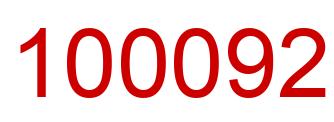 Número 100092 imagen rojo