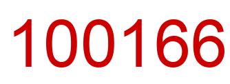 Number 100166 red image