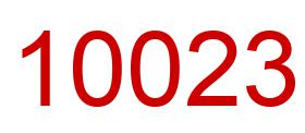 Number 10023 red image