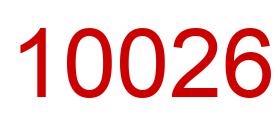 Number 10026 red image