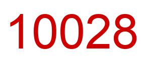 Number 10028 red image