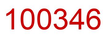 Number 100346 red image