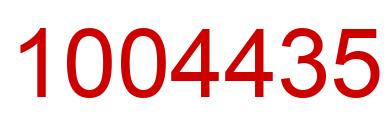 Number 1004435 red image