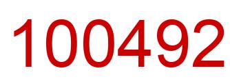 Number 100492 red image