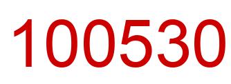 Number 100530 red image