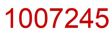 Número 1007245 imagen rojo