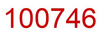 Número 100746 imagen rojo