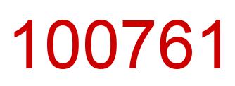Número 100761 imagen rojo