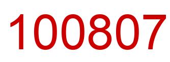 Número 100807 imagen rojo
