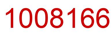 Number 1008166 red image