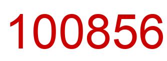 Number 100856 red image