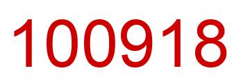 Number 100918 red image