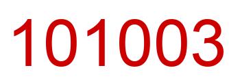 Número 101003 imagen rojo
