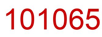 Número 101065 imagen rojo