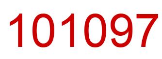 Number 101097 red image