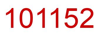 Número 101152 imagen rojo