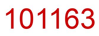 Número 101163 imagen rojo