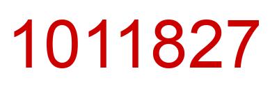 Number 1011827 red image