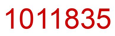 Number 1011835 red image