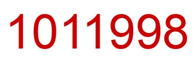 Número 1011998 imagen rojo