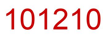Número 101210 imagen rojo