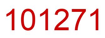 Número 101271 imagen rojo