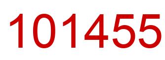 Number 101455 red image
