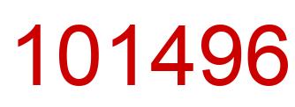 Número 101496 imagen rojo