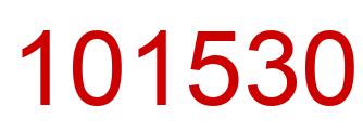 Number 101530 red image