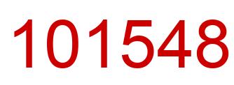 Number 101548 red image