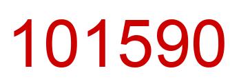 Number 101590 red image